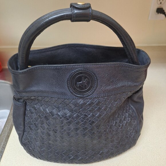 ONE FATED KNIGHT WEAVEN LEATHER BAG. - Picture 1 of 1